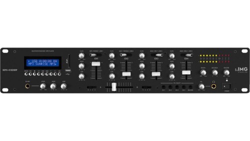 Mikser stereo dla DJ, z wbudowanym odtwarzaczem MP3 oraz odbiornikiem Bluetooth MPX-410DMP