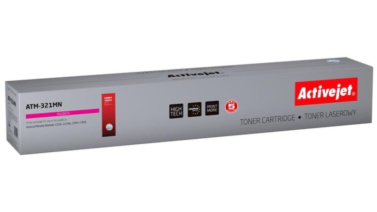 Toner Activejet ATM-321MN (zamiennik Konica Minolta TN321M Supreme 25000 stron czerwony)
