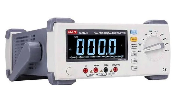 Miernik laboratoryjny podświetlany EBTN LCD, V AC/DC, A AC/DC, Om, F, Hz, H, oC, USB, True RMS UT-8803E