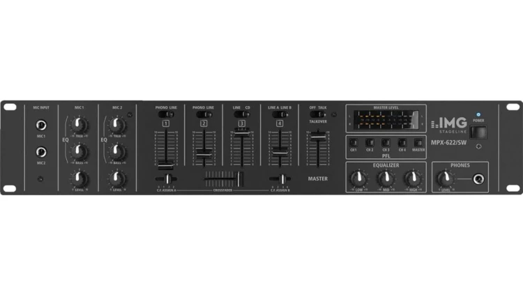 6-kanałowy mikser stereo MPX-622/SW