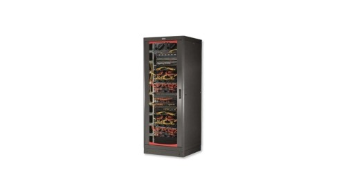 Szafa stojąca złożona 42U 600x600 rack 19 drzwi szkło czarna