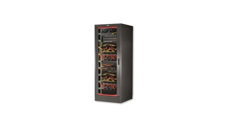 Szafa stojąca złożona 42U 600x600 rack 19 drzwi szkło czarna
