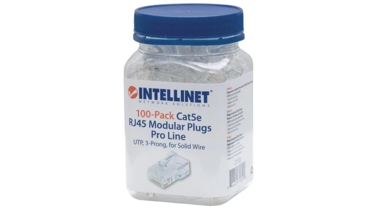 Wtyk RJ45 8P/8C UTP Cat5 Na Drut, Słoik 100Szt 790512
