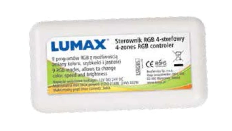 Sterownik RGB 216W/432W 4-strefowy 12V LSRGB5