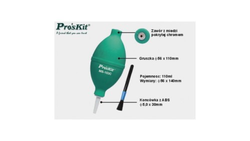 Zestaw czyszczący gruszka + pędzel MS-153C