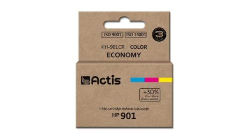 Tusz ACTIS KH-901CR (zamiennik HP 901 CC656AE Standard 21 ml kolor)