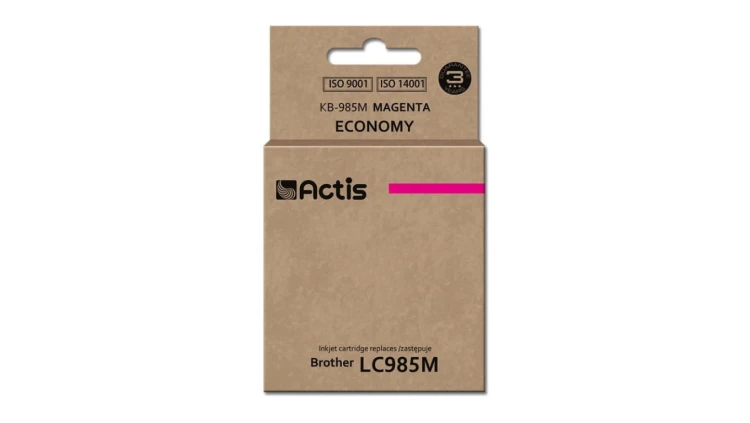 Tusz ACTIS KB-985M (zamiennik Brother LC985M Standard 19,5 ml czerwony)