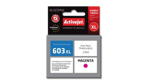 Tusz Activejet AE-603MNX (zamiennik Epson 603XL T03A34 Supreme 14 ml czerwony)