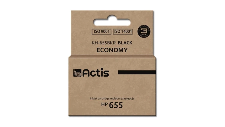 Tusz ACTIS KH-655BKR (zamiennik HP 655 CZ109AE Standard 20 ml czarny)