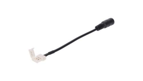 Złączka do taśmy led mono 10mm z gniazdem DC 5.5/2.1