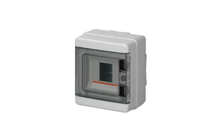 Rozdzielnica modułowa 1x4 n/t bezhalogenowa drzwi transp.IP65 szyna N+PE szara 1000V AC 1500V DC PV UV /22 szt/ EC62004E /opak.