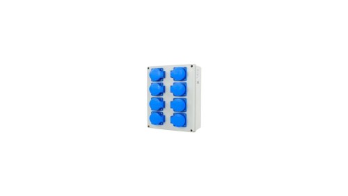 Rozdzielnica siłowa n/t 8x230V IP44 NBOX24.5 248x199x95mm NBOX24.5