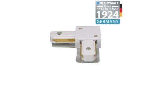 Blaupunkt Konektor do szyn 1-fazowych Kątowy L biały, BLAUPUNKT-KL1W