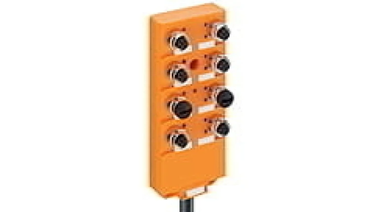 Koncentrator aktuator/sensor z wskaźnikami LED 8-portów gniazda M12 5-polowy 2 sygnały na gniazdo ASBV 8/LED 5-242/10 M
