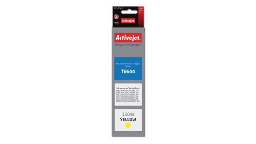 Tusz Activejet AE-664Y (zamiennik Epson T6644 Supreme 100 ml żółty)