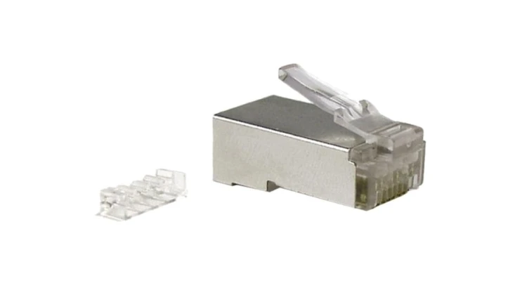 Wtyk RJ45 kat.6 STP Alantec srebrny 100szt.