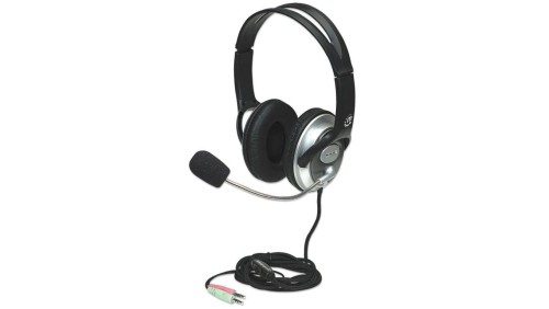 Słuchawki Komputerowe Classic Stereo z Mikrofonem Jack 3.5mm