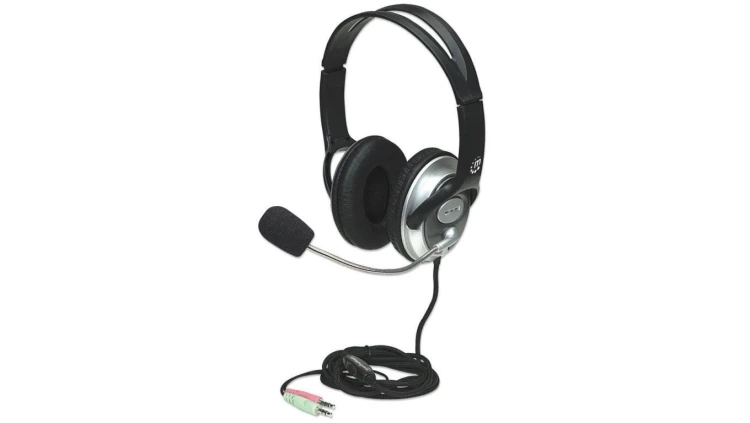 Słuchawki Komputerowe Classic Stereo z Mikrofonem Jack 3.5mm