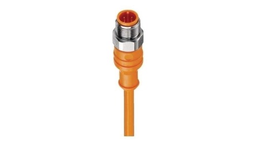 Kabel konfekcjonowany jednostronnie złącze M12 4-pinowe męskie proste PVC pomarańczowy PRST 4-07/10 M