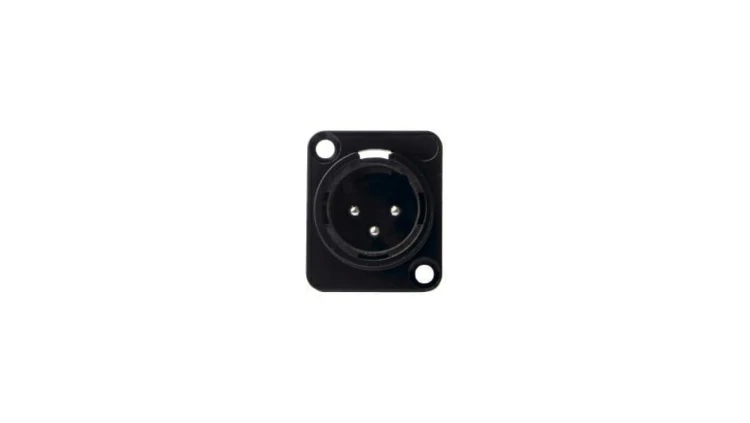 Gniazdo panelowe XLR P3M 3pin męskie LIN000010 /5szt./