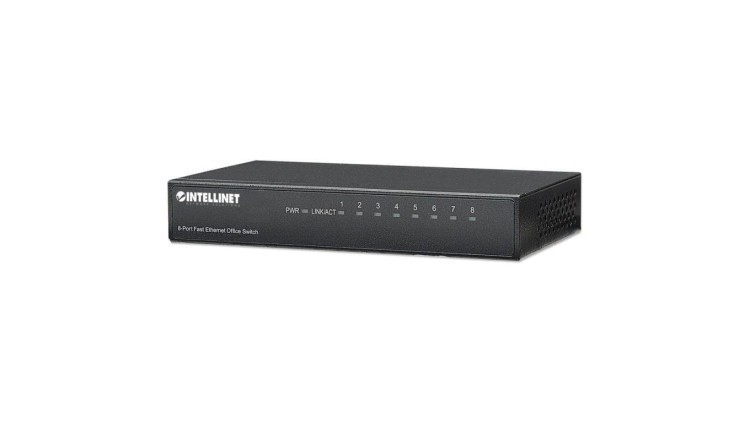 Switch Ethernet 8x 10/100Mbps RJ45 Desktop Metalowy