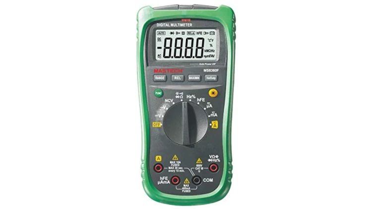Miernik cyfrowy uniwersalny V AC, V DC, 0-10A DC, 0-10A AC, oporność, pojemność, częstotliwość, temperatura, cykle MS-8360F
