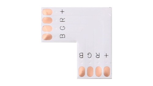 Złączka do taśmy led rgb 10mm PCB L