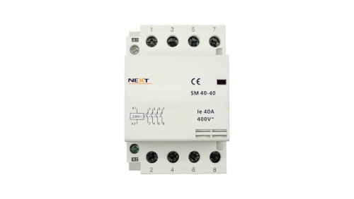 Stycznik modułowy 40A 3P 230/400V styki 4xNO (zwierne) NSM40 40