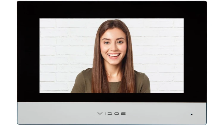 Monitor IP głośnomówiący VIDOS ONE Ekran 7 cali dotykowy TFT LCD 1024x600px M2010