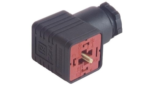 Złącze zaworowe przyłączeniowe do gniazda kabla typ A 4-pinowe 250 V GDM 3012 J UM SCHWARZ