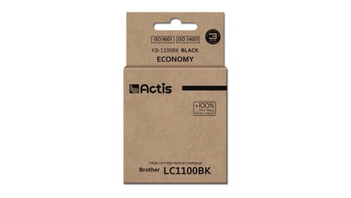 Tusz ACTIS KB-1100Bk (zamiennik Brother LC1100BK/980BK Standard 28 ml czarny)