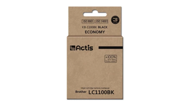 Tusz ACTIS KB-1100Bk (zamiennik Brother LC1100BK/980BK Standard 28 ml czarny)