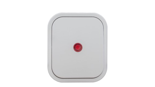 B2 Łącznik zwierny natynkowy 10A 250V światło/dzwonek IP54 podświetlany biały 00060278
