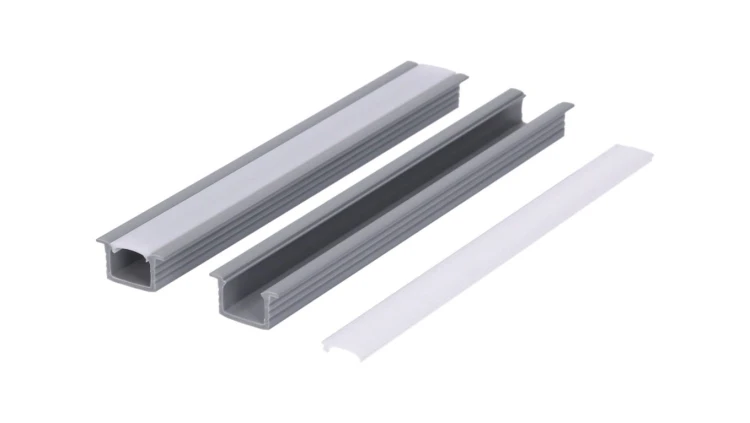 Profil led PCV Fuga 16x11 2m szary ML