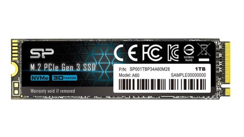 Dysk SSD Silicon Power Ace A60 SP001TBP34A60M28 (1 TB M.2 PCIe NVMe 3.0 x4)