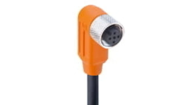 Kabel konfekcjonowany aktuator/sensor M12 żeńskie 4-polowe złącze kątowe gwintowane RKWTS 4-182/25 M