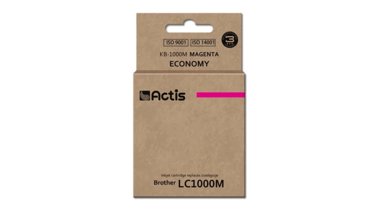 Tusz ACTIS KB-1000M (zamiennik Brother LC1000M/LC970M Standard 36 ml czerwony)