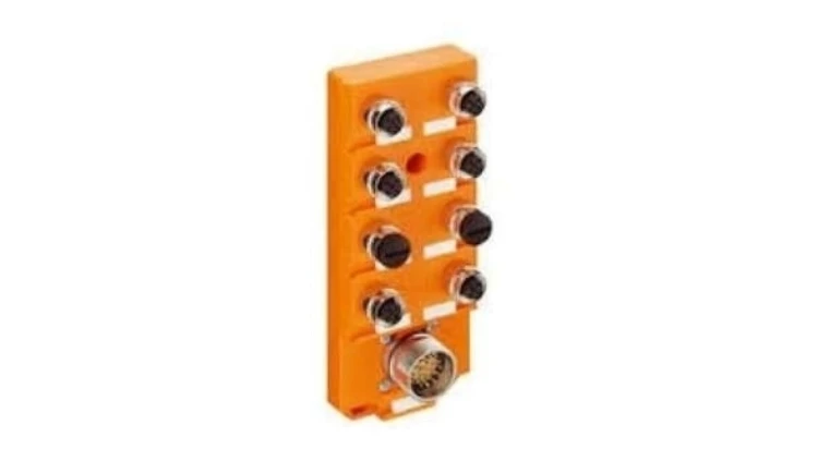 Koncentrator aktuator/sensor M12 8-portowy 5-pinowy 2 sygnały na gniazdo z szybkozłączką M23 19-pinowy ASBSV 8 5