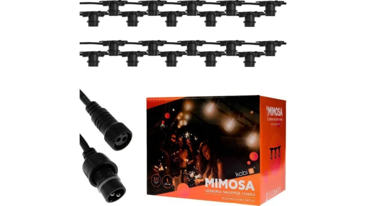 Girlanda Oświetleniowa 20m 230V 20 x E27 MIMOSA