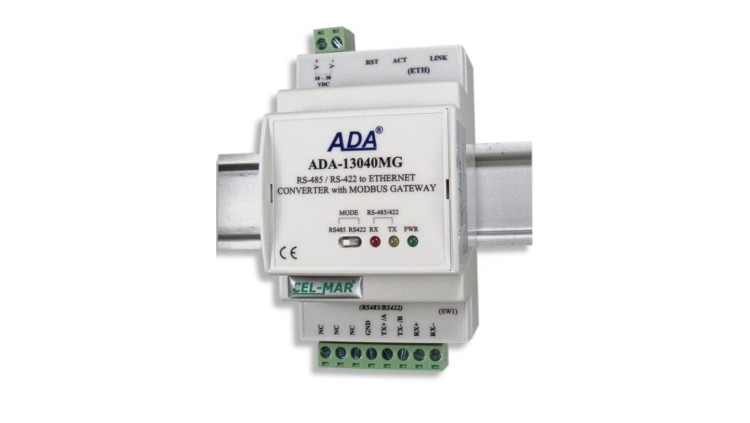 Konwerter ETHERNET na RS485/422 z MODBUS GATEWAY ADA-13040MG -1-23-3
