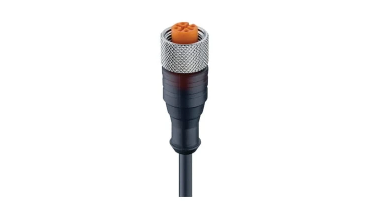 Kabel konfekcjononowany jednostronnie M12 żeńskie proste 3-pinowe kodowanie A przeźroczysta obudowa RKT/LED A 4-3-224/10 M
