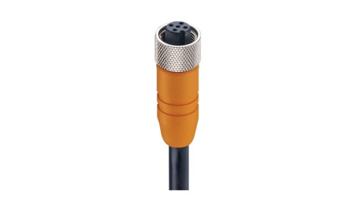 Kabel konfekcjonowany jednostronnie złącze M12 żeńskie proste 5-pinowe kodowanie A ekranowany czarny PUR RKTS 5-298/10 M