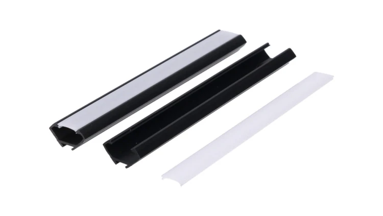 Profil led PCV Corner 22x12 2m czarny ML