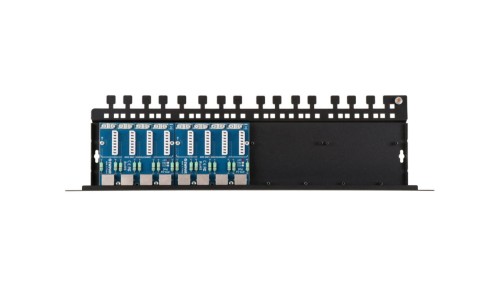 Patch panel LAN / IP -CCTV z zabezpieczeniem przeciwprzepięciowym, PTU-58R-ECO/PoE