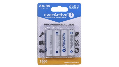 Zestaw akumulatorków everActive Professional line EVHRL6-2600 (2600mAh Ni-MH)