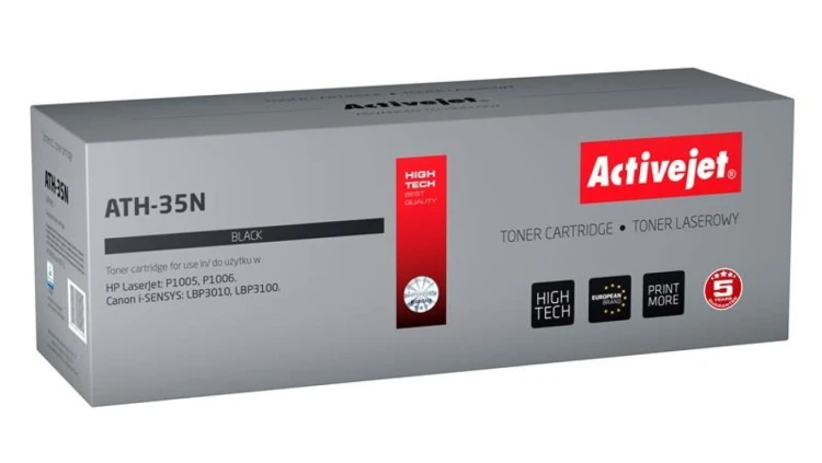 Toner Activejet ATH-35N (zamiennik HP 35A CB435A, Canon CRG-712 Supreme 1800 stron czarny)