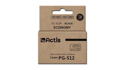 Tusz ACTIS KC-512R (zamiennik Canon PG-512 Standard 15 ml czarny)