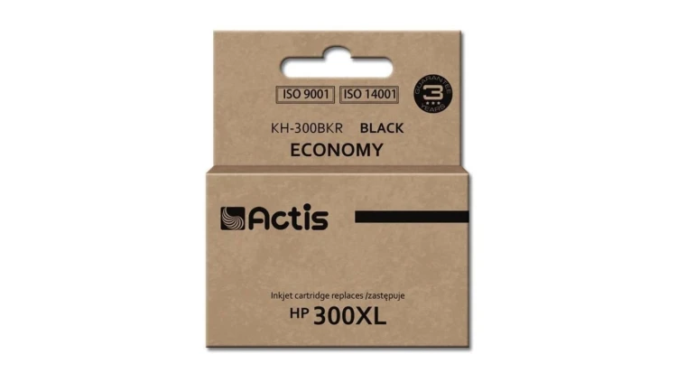 Tusz ACTIS KH-300BKR (zamiennik HP 300XL CC641EE Standard 15 ml czarny)