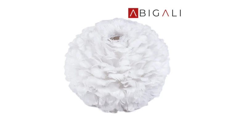 Abigali Lampa wisząca Pióro Feather 45 cm, ABIGALI-CHUF-E27