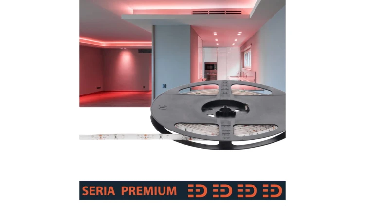 Taśma Premium IP63 12V 60led czerwona SMD2835 (5)